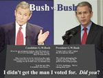 Bush vs. Bush on the issues